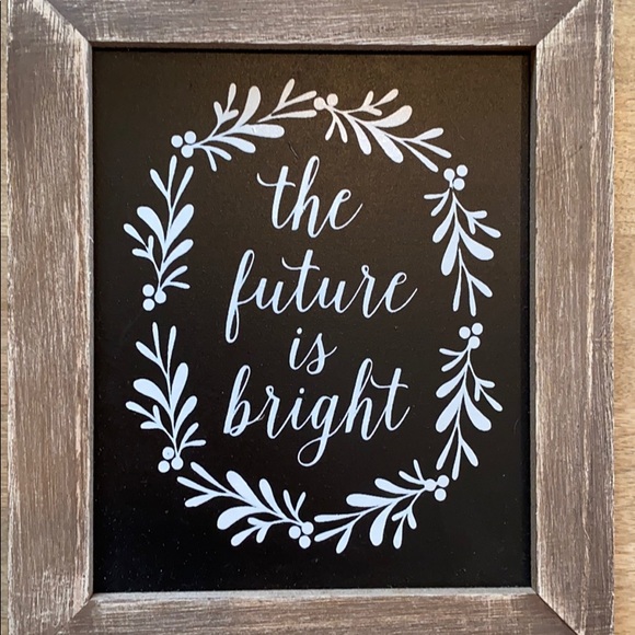 NWT |  THE FUTURE IS BRIGHT |  WALL ART - Picture 2 of 7